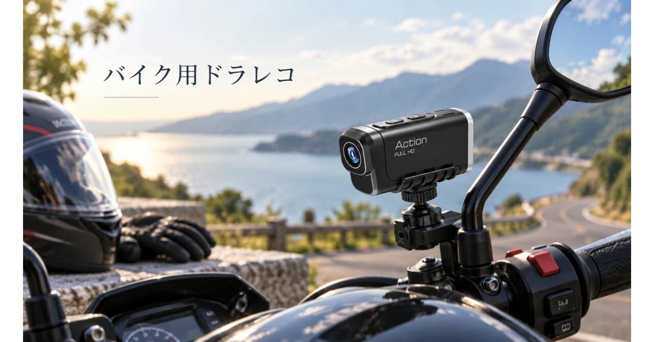 バイク用ドライブレコーダーは前後カメラから考える。初心者が安心感を