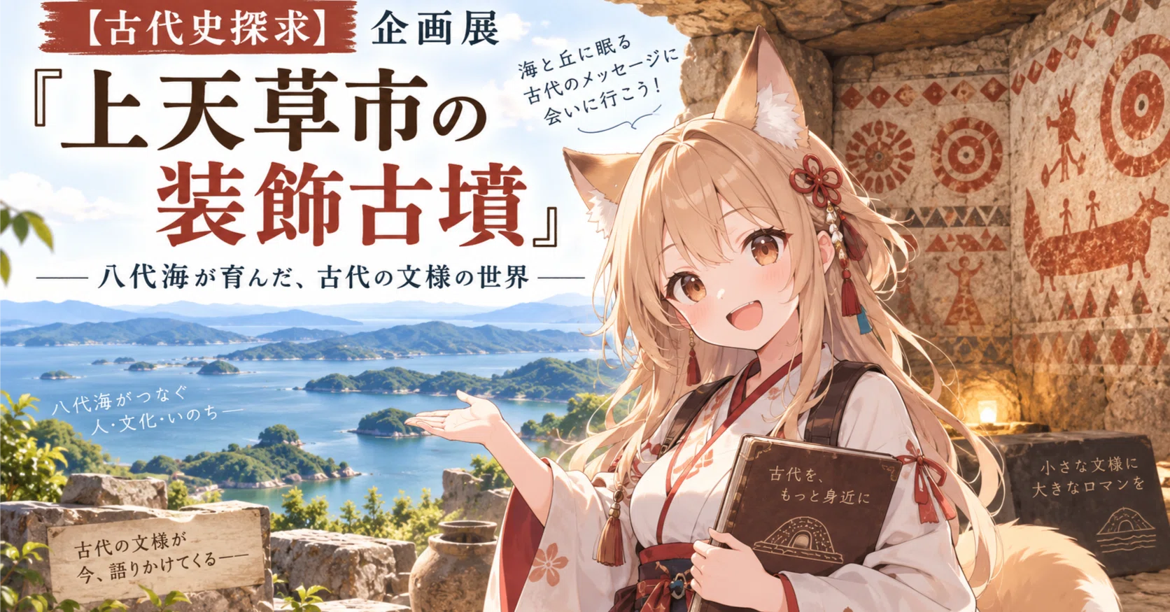 古代史探求】企画展「上天草市の装飾古墳」〜八代海が育んだ、古代の
