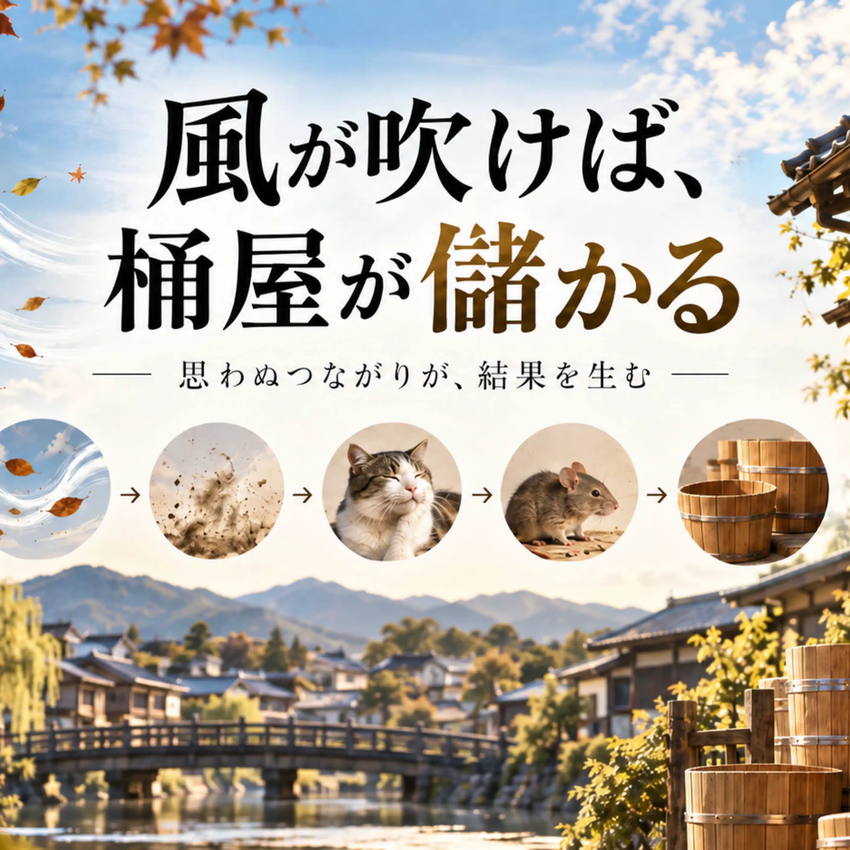 風が吹けば桶屋が儲かる