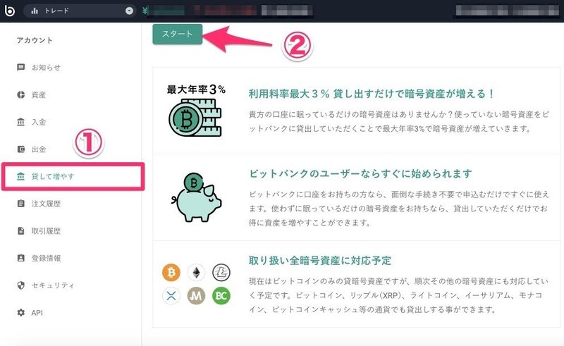 bitbank レンディング