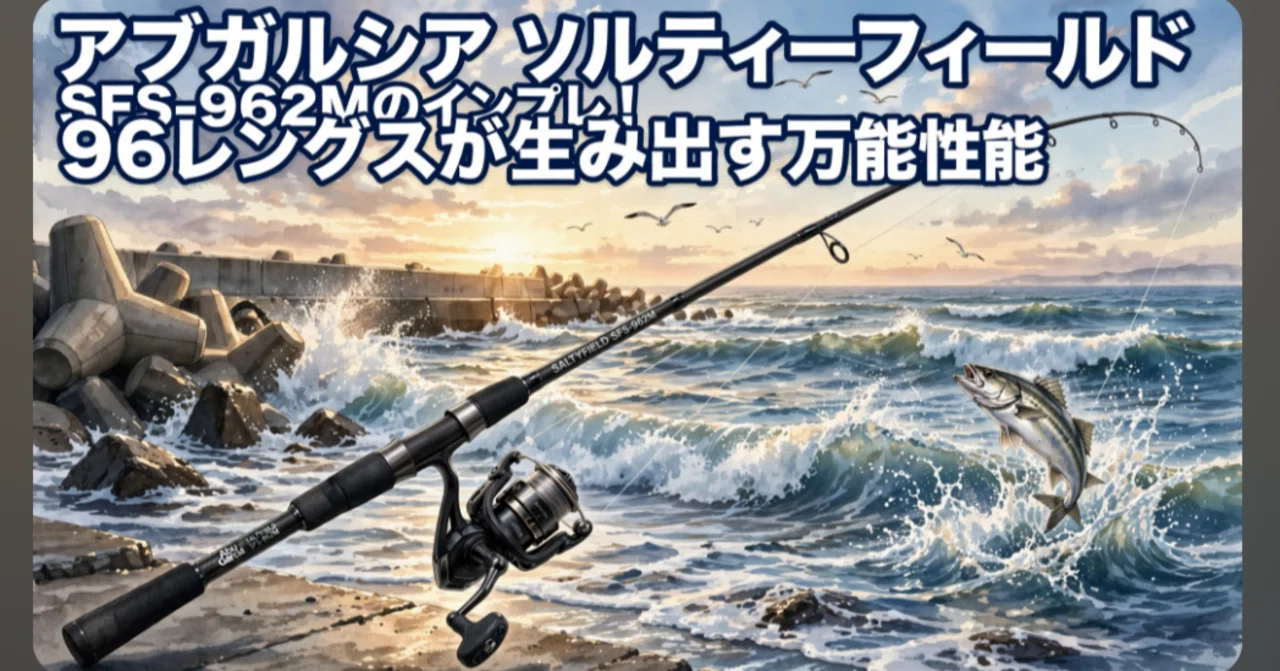 アブガルシア ソルティーフィールド SFS-962Mのインプレ！96レングスが