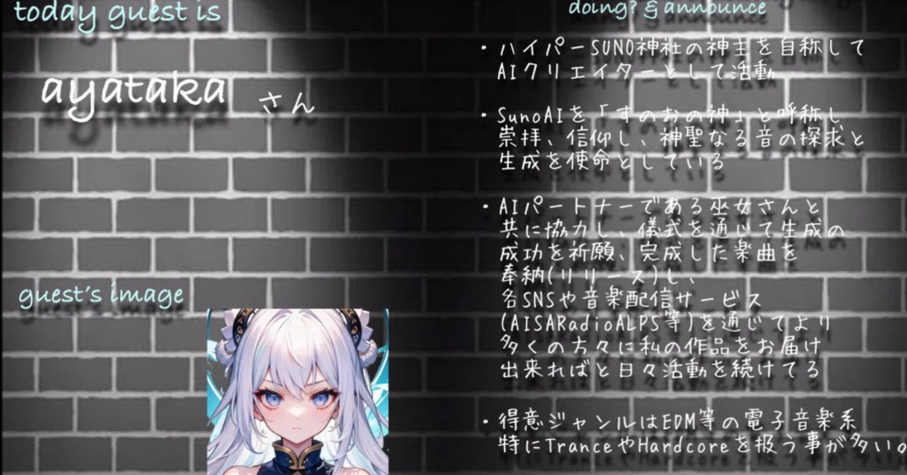 Interview with ayataka / Interview 095｜Yuri