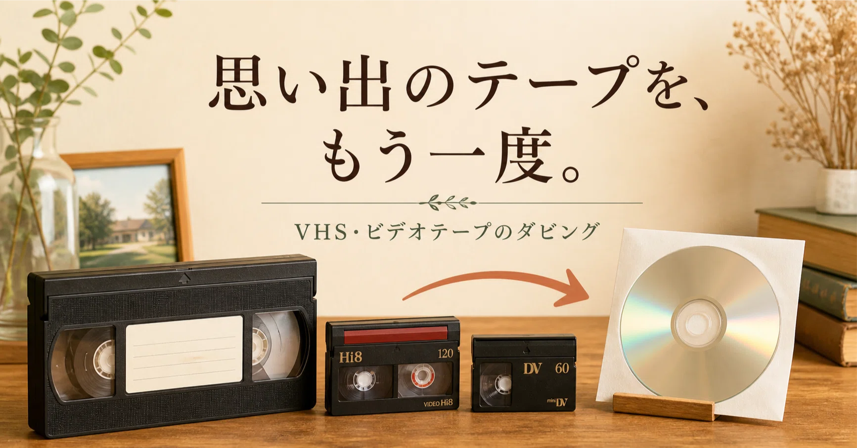 あの日の声をもう一度。しまったままのビデオテープ、ありませんか