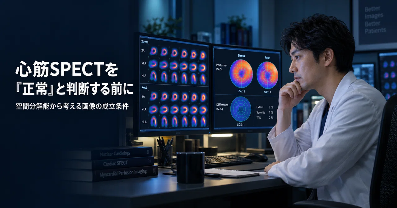 心筋SPECTを「正常」と判断する前に｜空間分解能から考える画像の成立