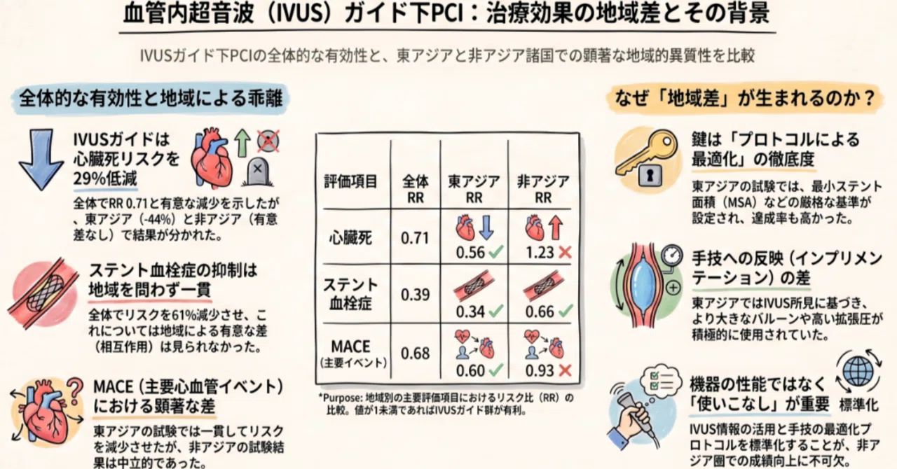 IVUSを見ているのに、なぜ予後が変わらないのか？ メタ解析から「画像