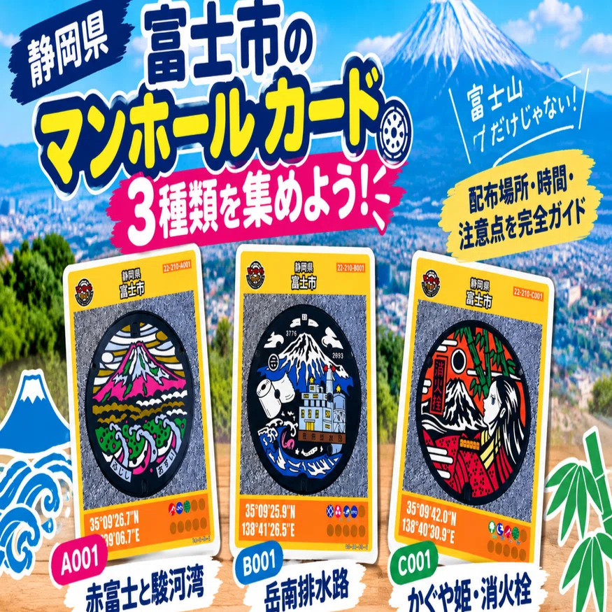 静岡県富士市のマンホールカード｜あつめびと＠孤独から抜け出す趣味旅