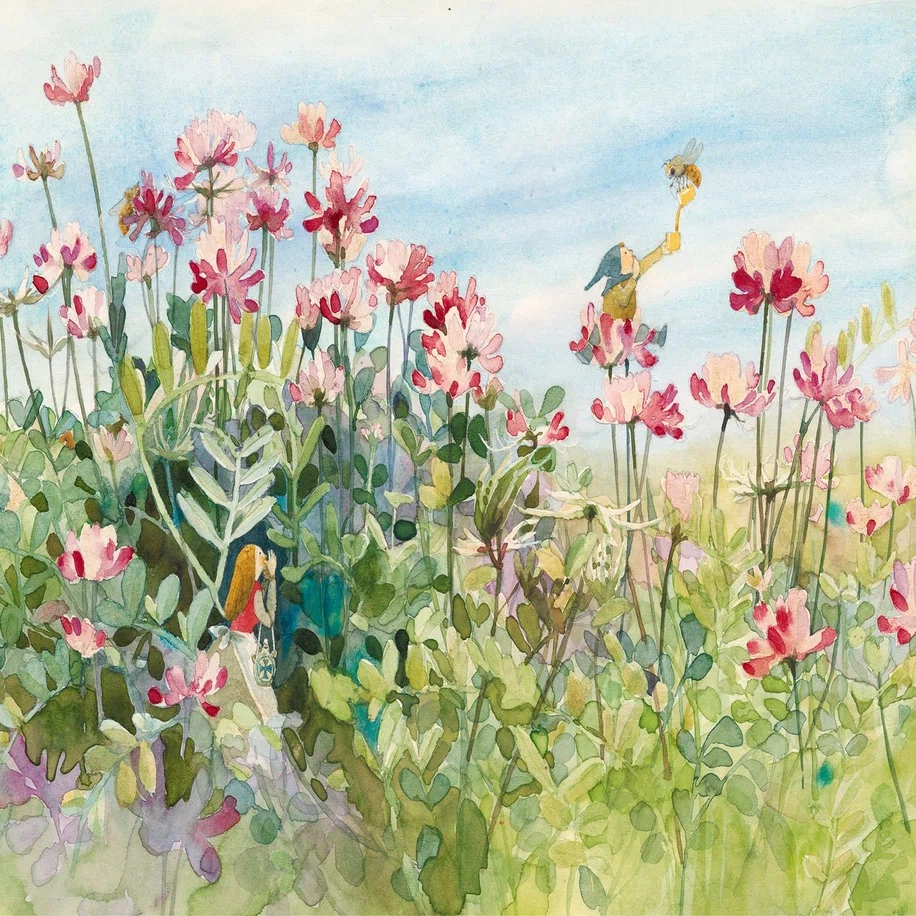 安野光雅 風景と絵本の世界展(感想)_美しい配色で描かれたユーモラスな 