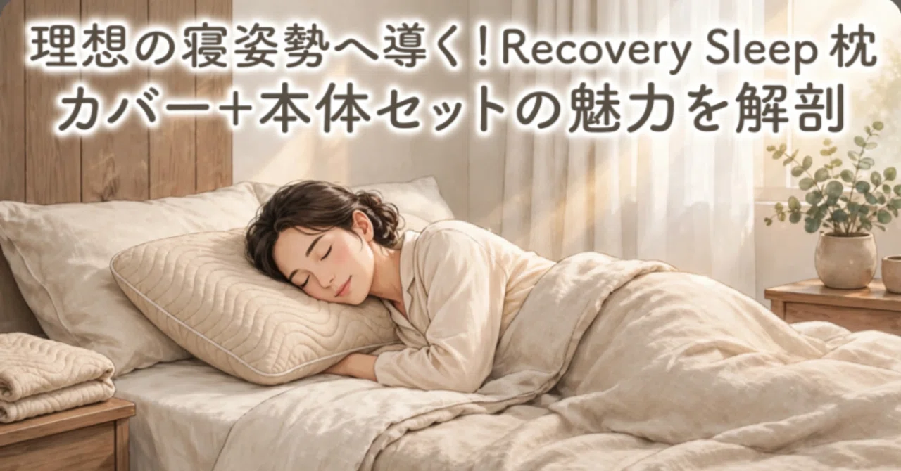 理想の寝姿勢へ導く！Recovery Sleep 枕 カバー+本体セットの魅力を