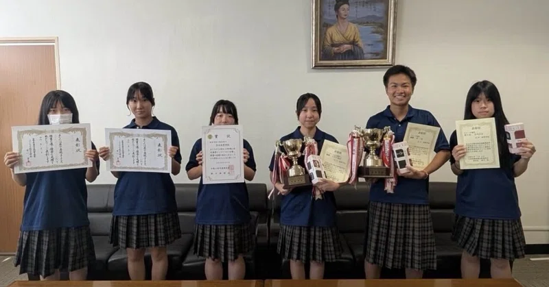 【笠田高校】2学期始業式・表彰伝達
