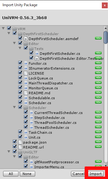 05_UniVRMインポート