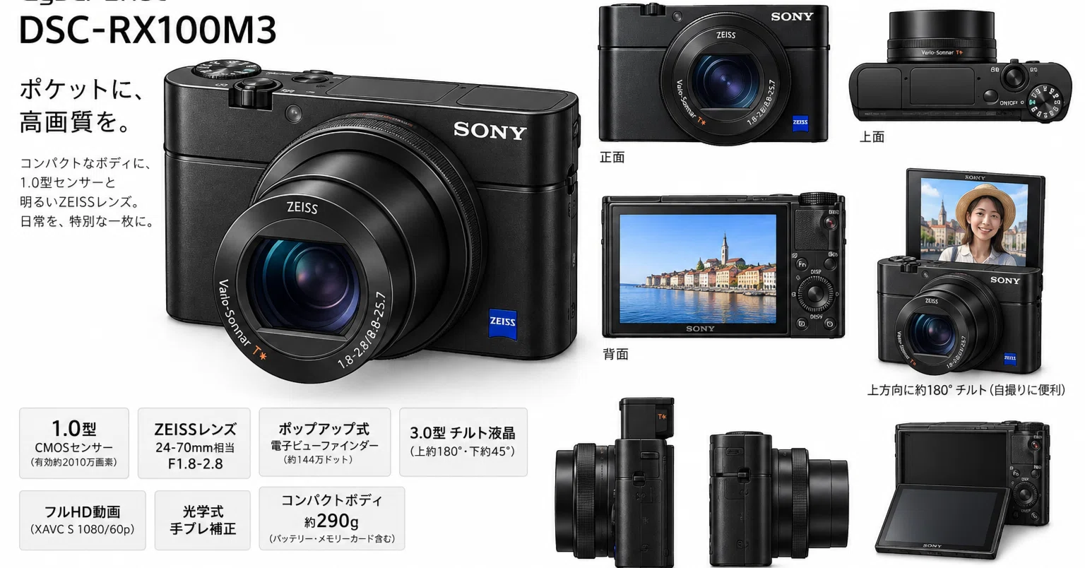 SONY DSC-RX100M3 商品レビュー｜みらコラボ