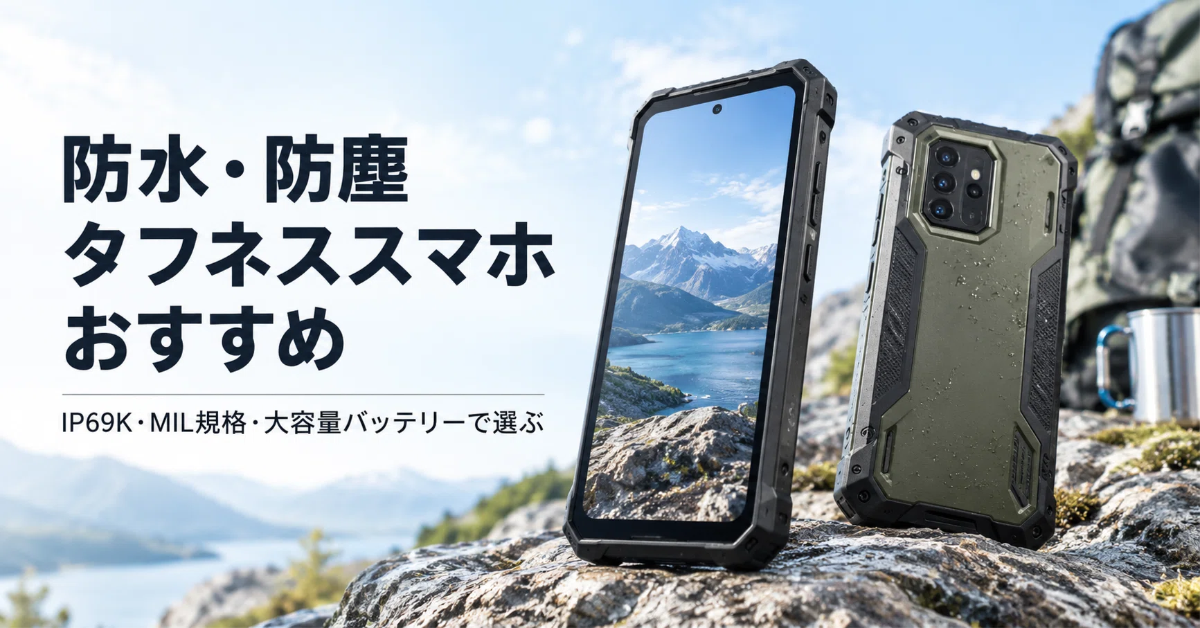 防水・防塵 タフネススマホのおすすめ9選 IP69K・MIL規格・大容量