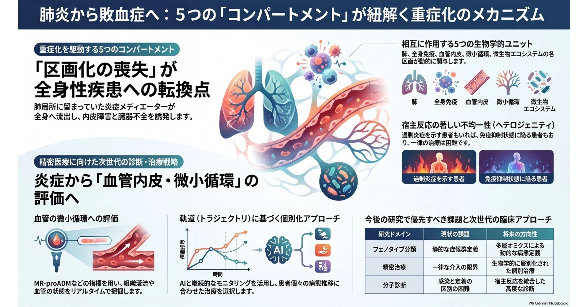 軌道（トラジェクトリー）」で捉える敗血症：静的な治療ガイドライン