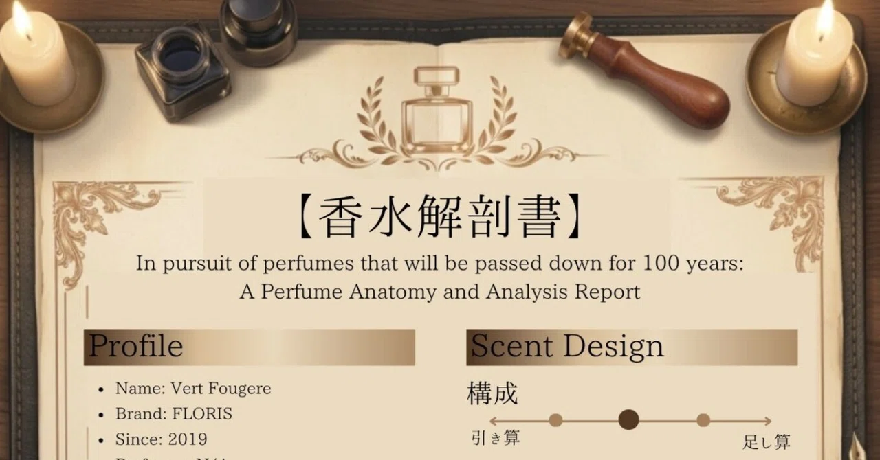 [Perfume Review] VERT FOUGERE / FLORIS | Perfume Research Note 