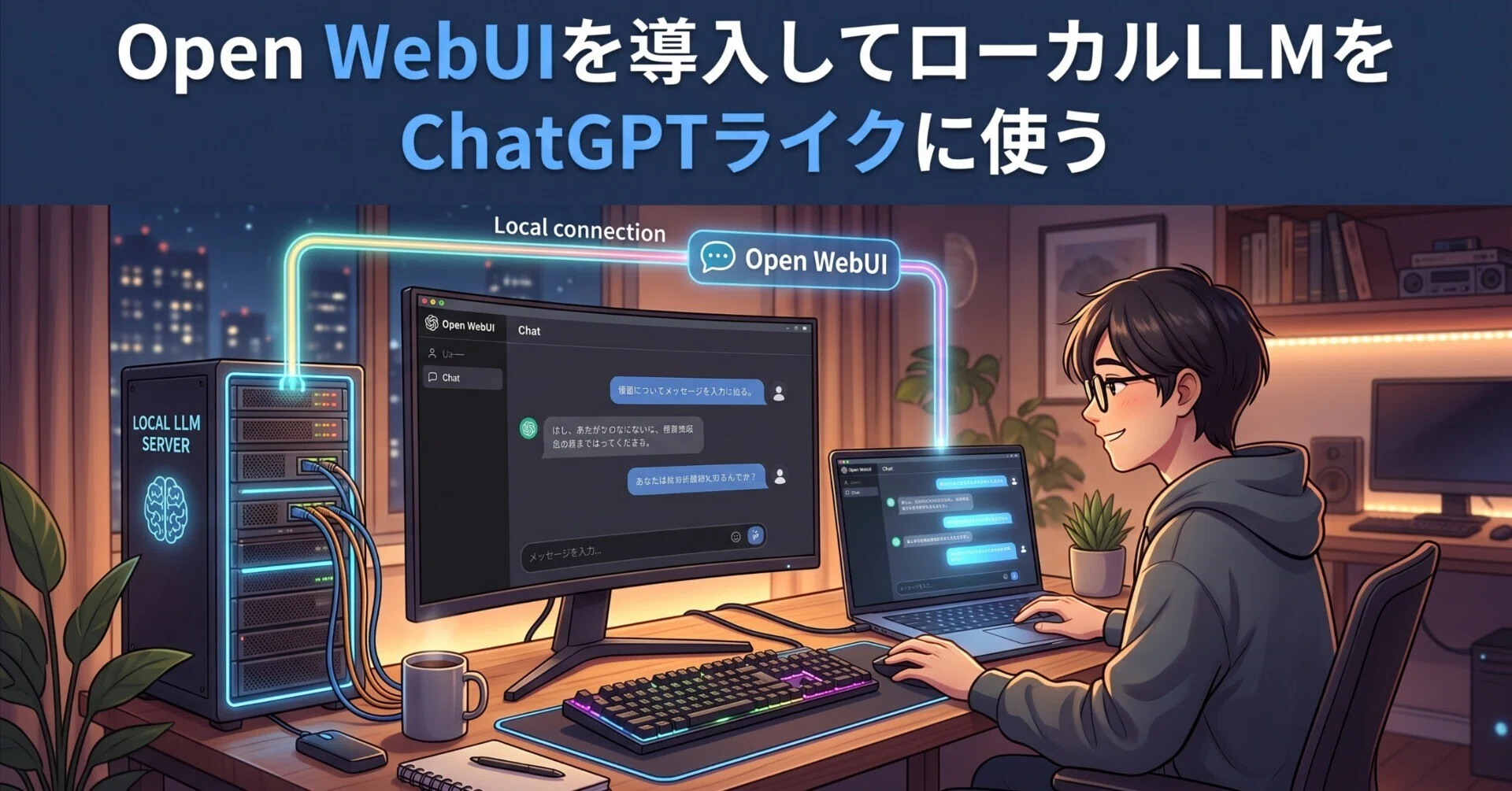 かおる様確認用 Open WebUIを導入してローカルLLMをChatGPTライクに使う｜rone