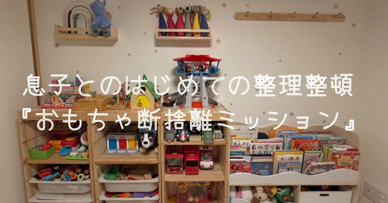 息子とのはじめての整理整頓｜おもちゃ断捨離ミッション｜mio ⌇ 心と