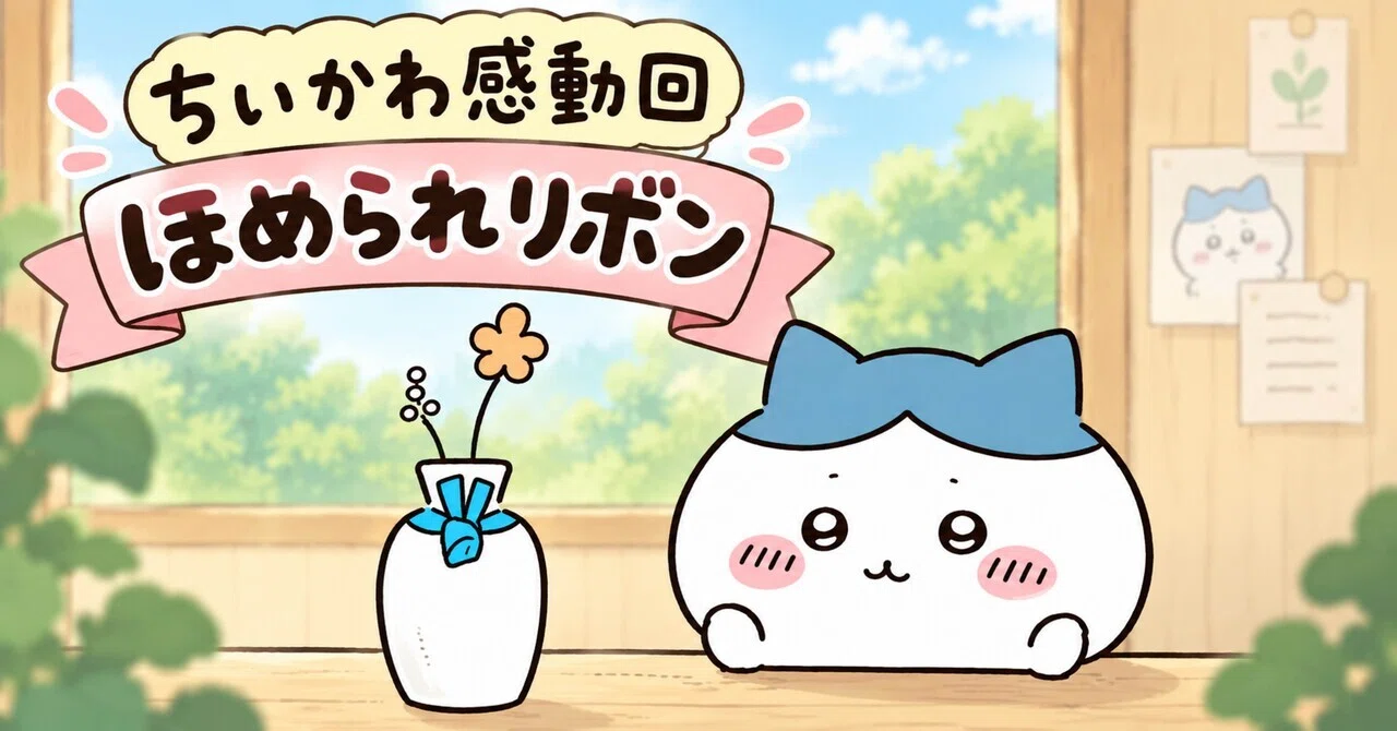 ちいかわ感動回 ほめられリボン｜鈴木一弘