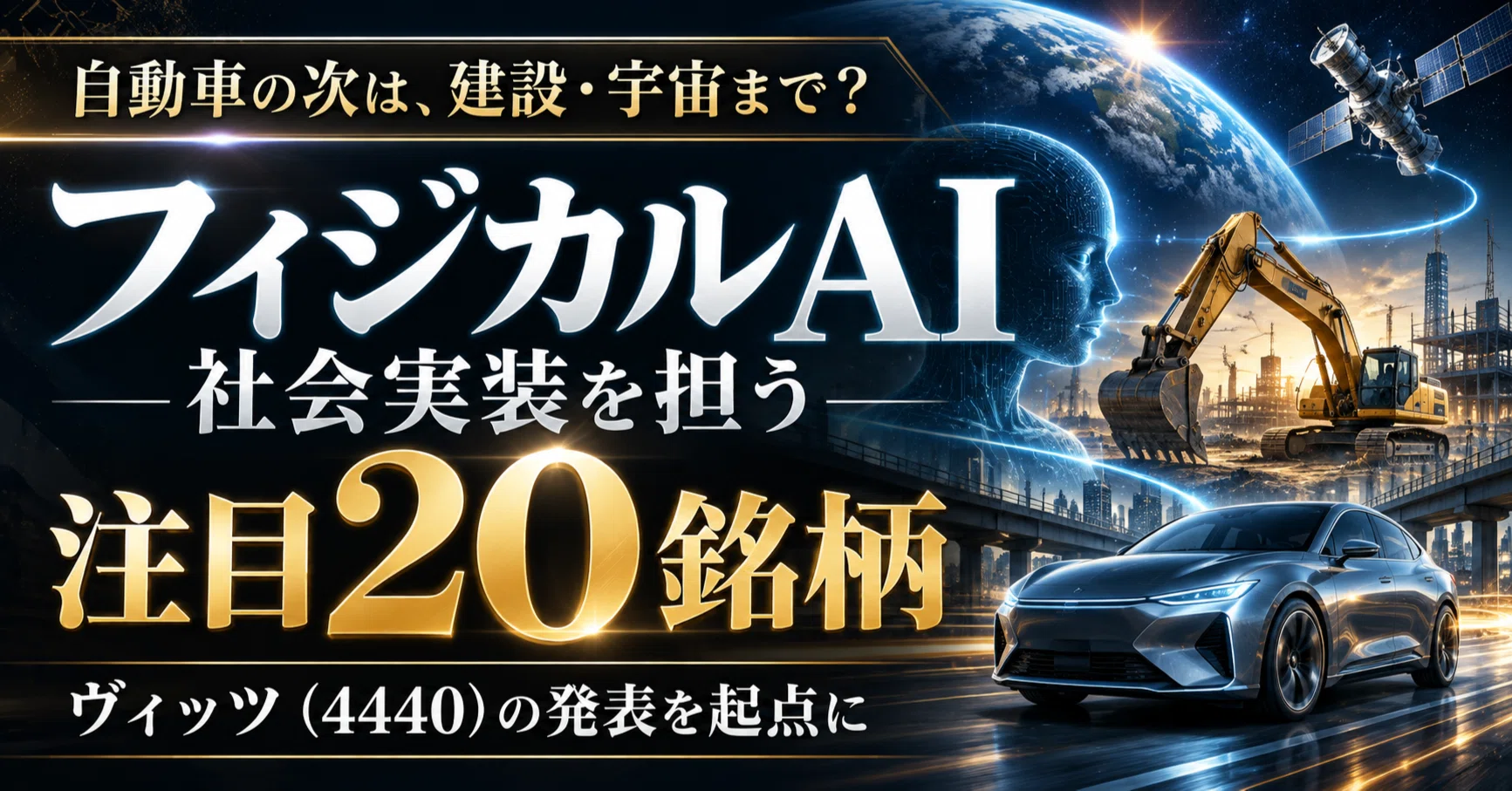 自動車の次は建設・宇宙まで？ヴィッツ（4440）の発表から広げる