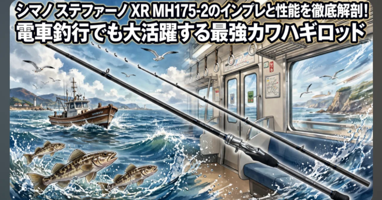 シマノ ステファーノ XR MH175-2のインプレと性能を徹底解剖！電車釣行
