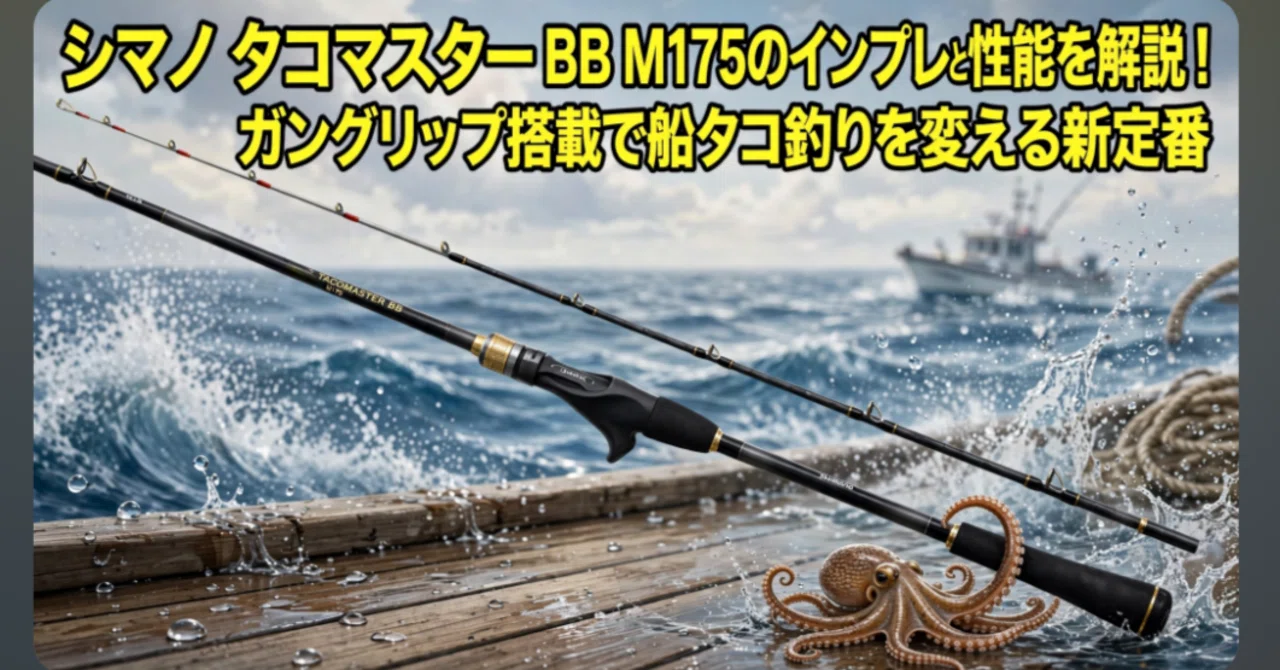 シマノ タコマスター BB M175のインプレと性能を解説！ガングリップ