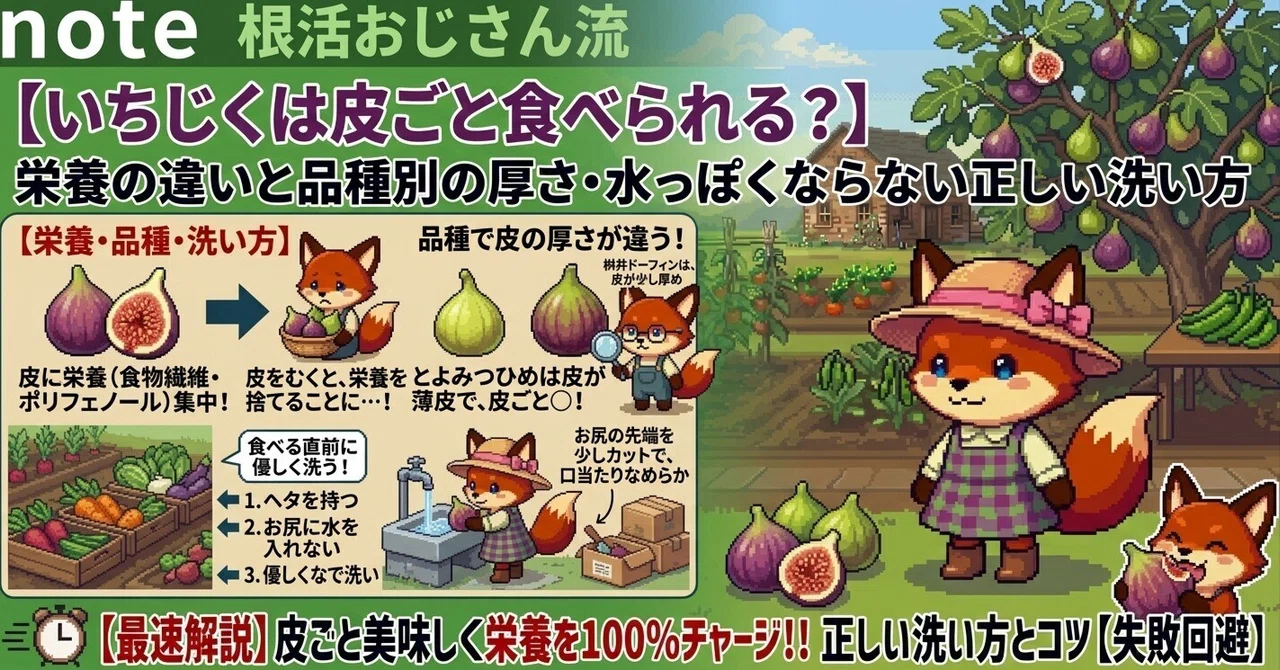 いちじく 皮ごと 洗い方