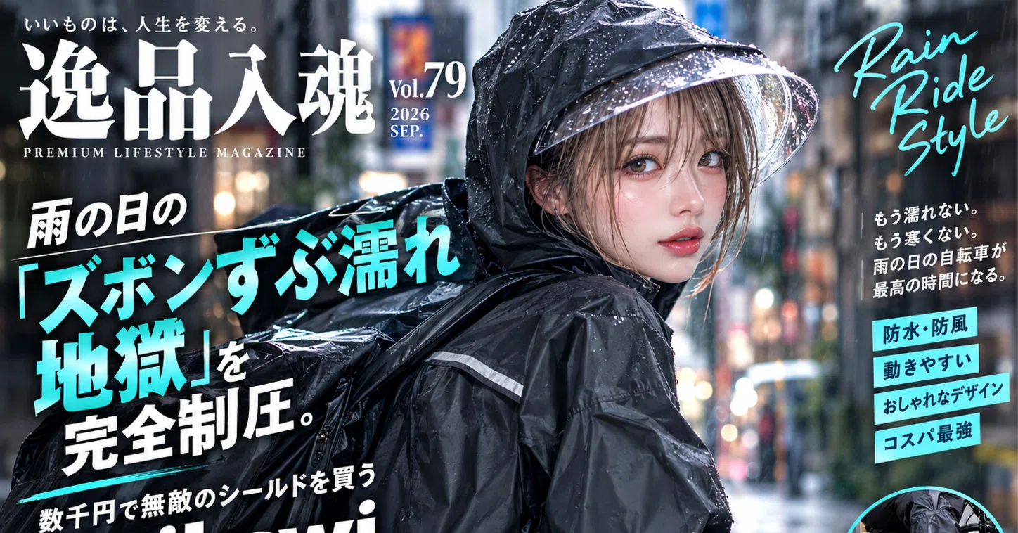 逸品入魂】Vol.79：雨の日の「ズボンずぶ濡れ地獄」を完全制圧。数千円