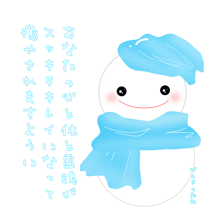 笑顔の幸せ雪だるま