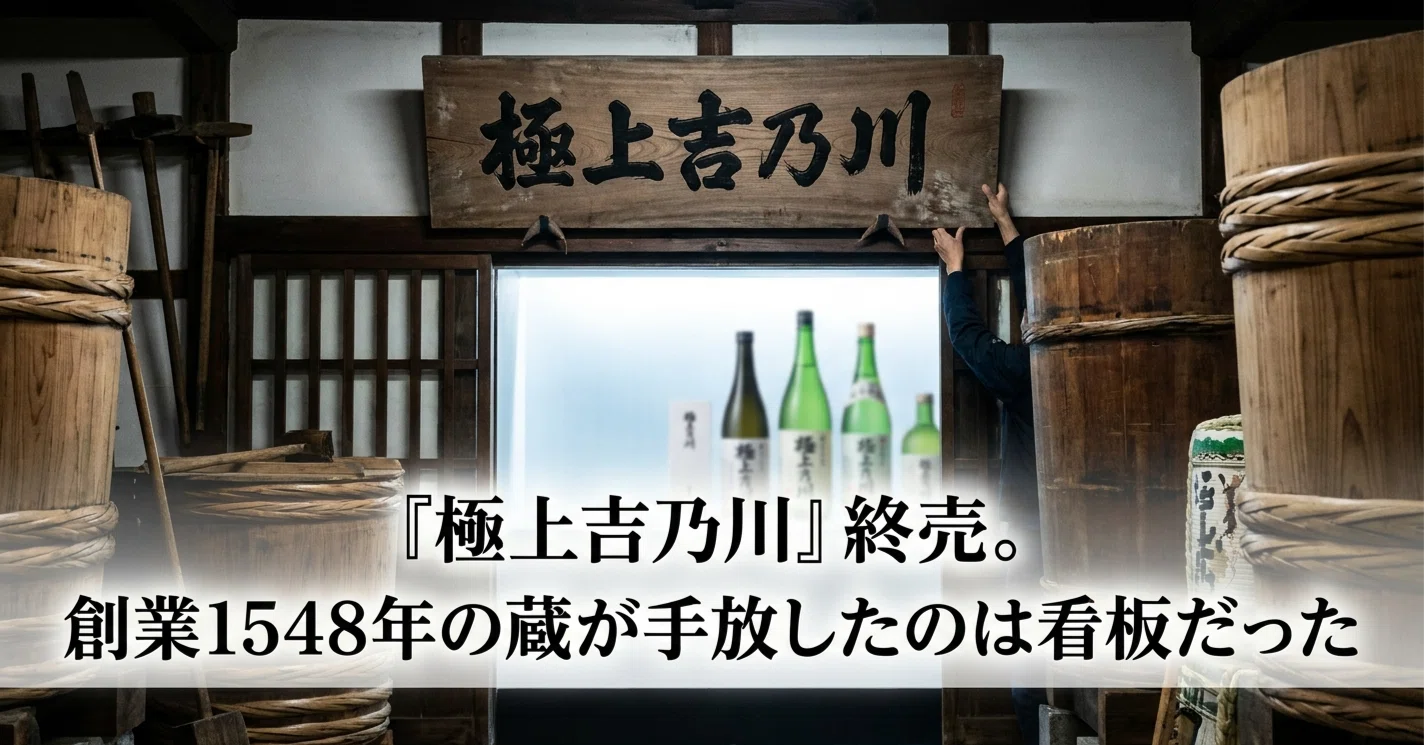 吉之助ページ 極上吉乃川』終売。創業1548年の蔵が手放した看板とは｜ミヤーン🍶嗜む