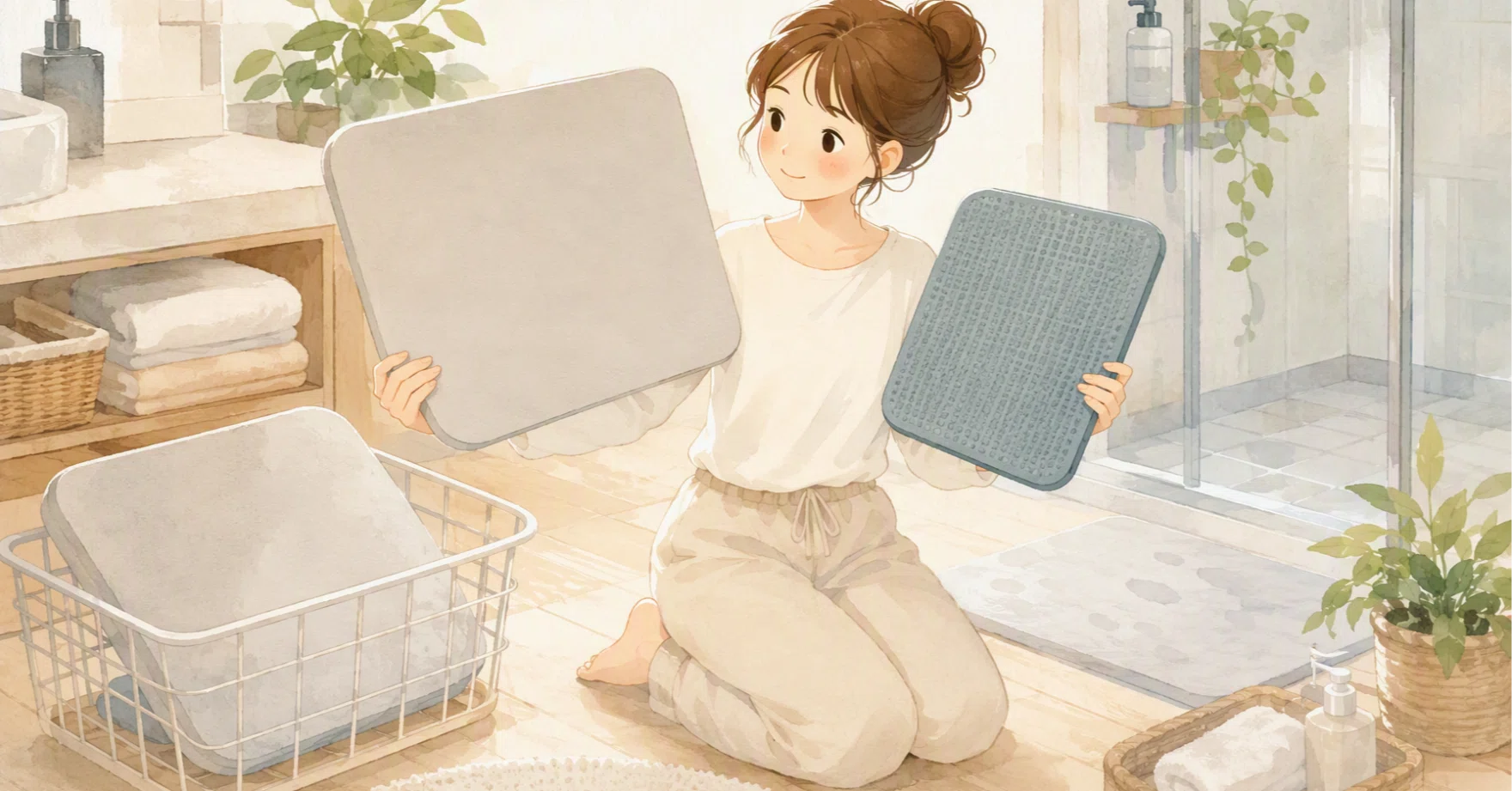 収納しやすい珪藻土バスマットはどう選ぶ?YOFIDRA大判モデルと滑り 収納しやすい珪藻土バスマットはどう選ぶ?YOFIDRA大判モデルと滑り