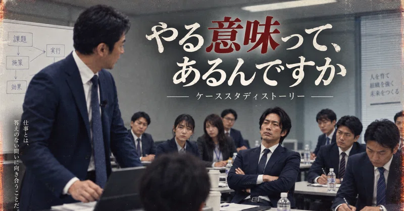 やる意味って、あるんですか？