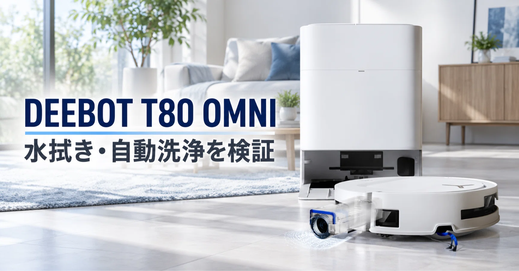ECOVACS DEEBOT T80 OMNI のレビュー・口コミ評判と特徴 バランス重視