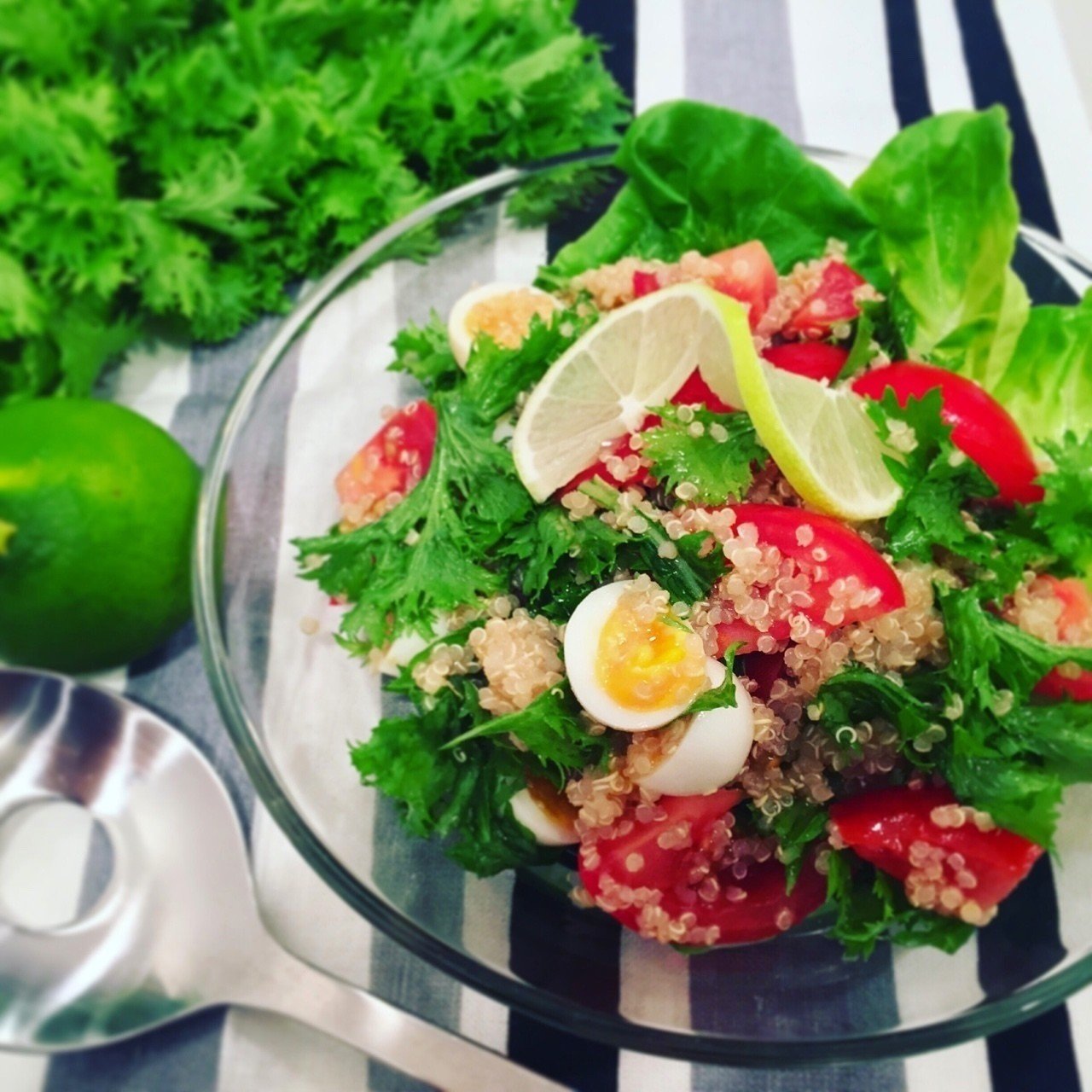 ライムをギュッと絞ったキヌアのサラダ みずのさちこ Note
