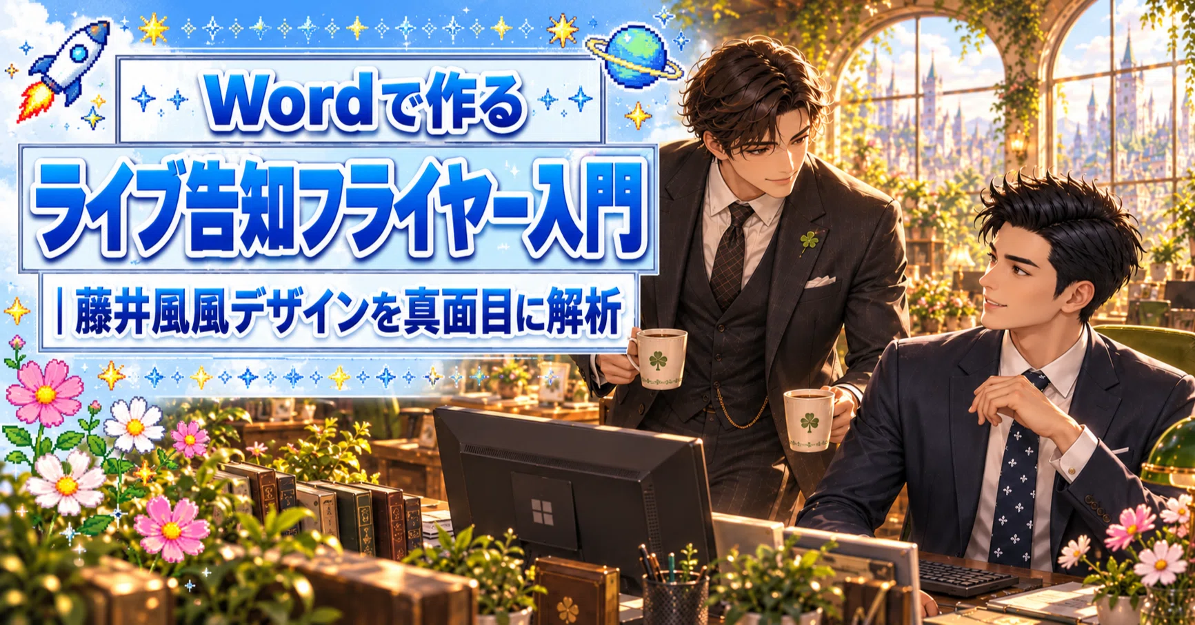Wordで作るライブ告知フライヤー入門｜藤井風風デザインを真面目に解析