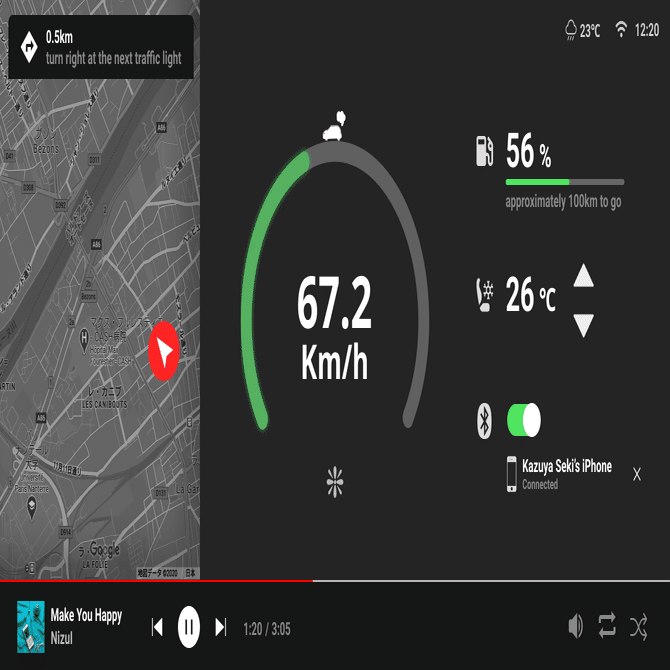 ほぼ Daily UI vol.34〜 Car interface｜seya