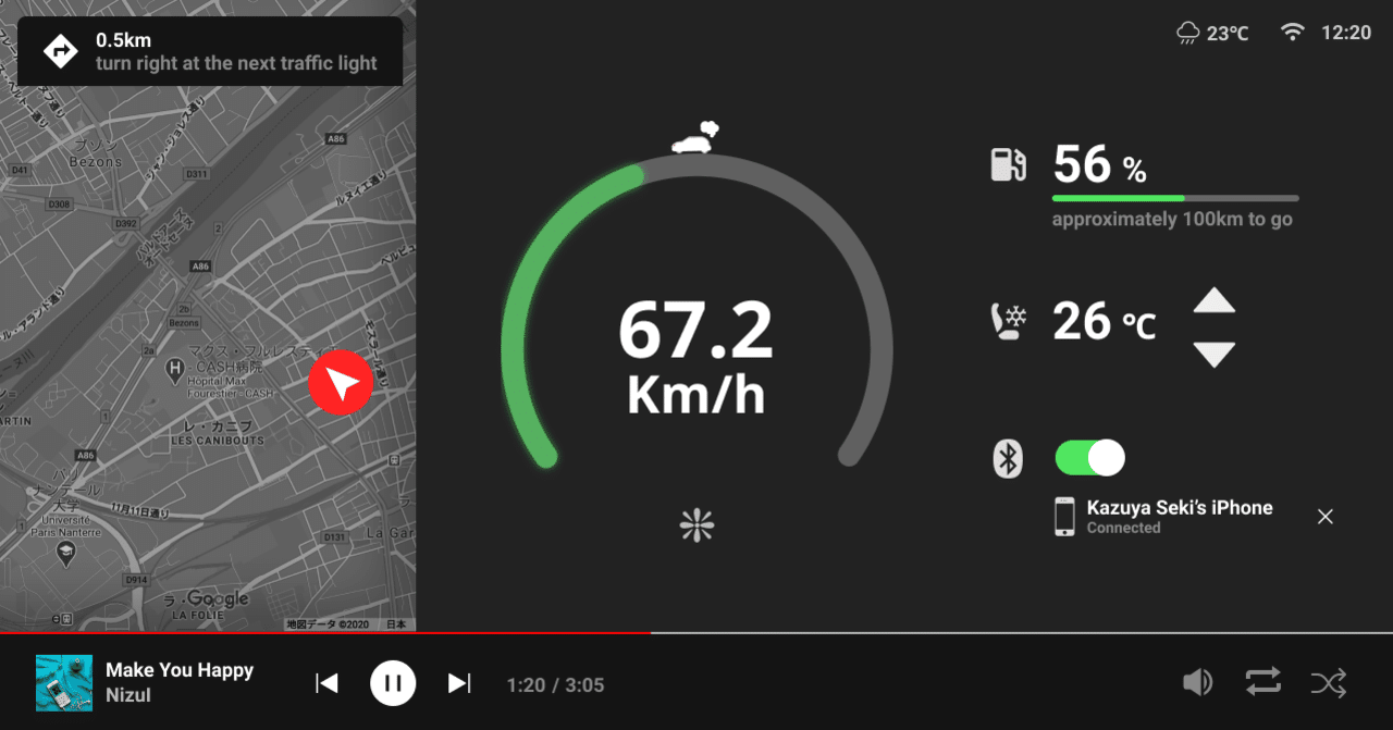ほぼ Daily UI vol.34〜 Car interface｜seya
