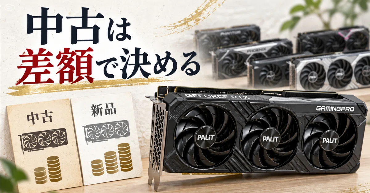 RTX 5070 Ti中古は買い？15万円台と新品20万円前後の価格差を検証