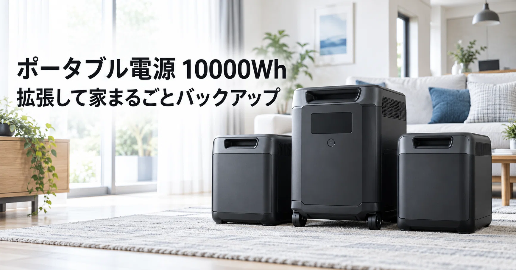 ポータブル電源10000Whのおすすめ8選 拡張して家まるごとバックアップ