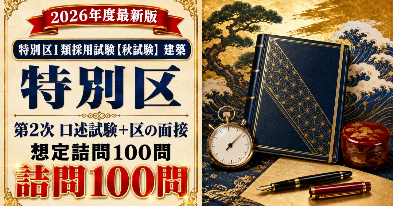 20%OFF】特別区 Ⅰ類 建築 対策パック｜たなか＠元府庁人事｜公務員