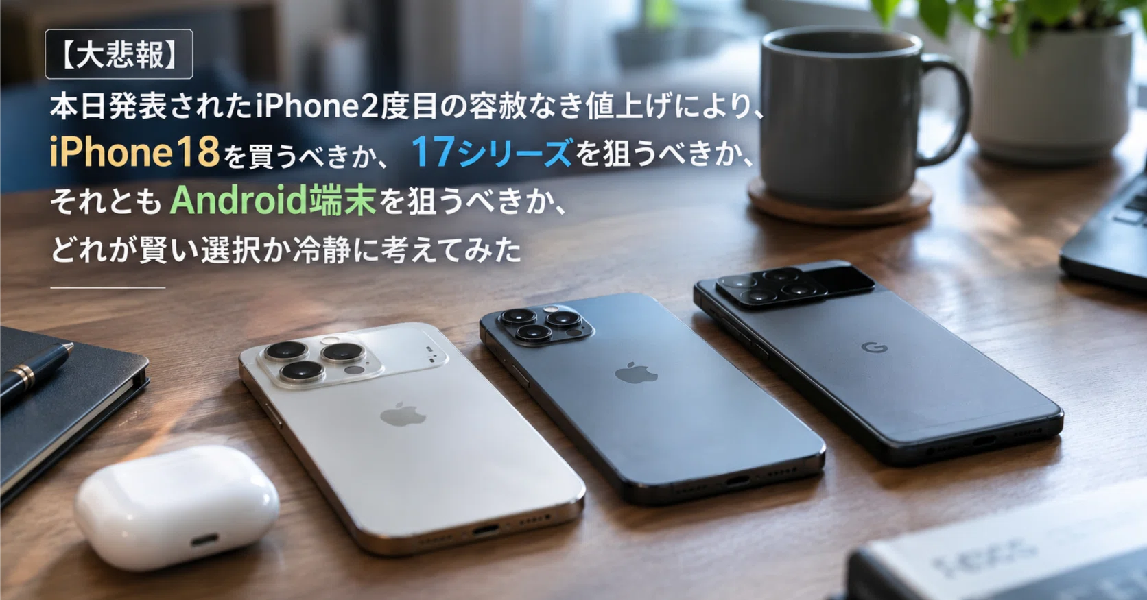大悲報】本日発表されたiPhone2度目の容赦なき値上げにより、iPhone18