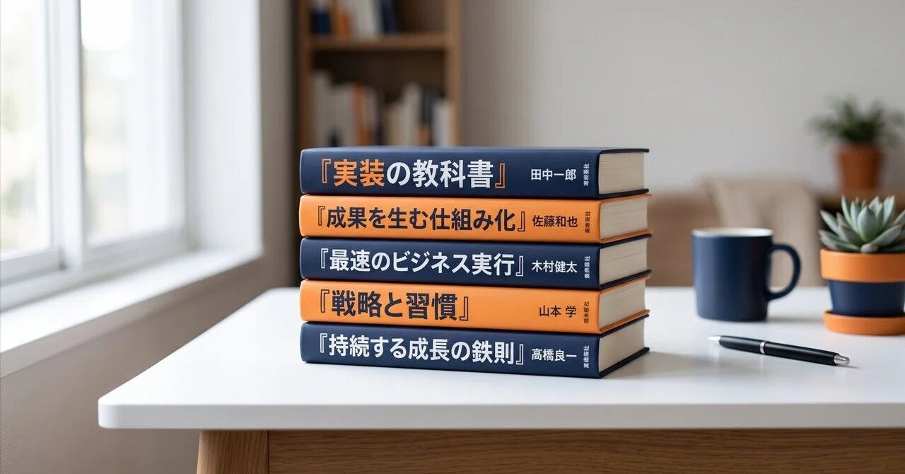 どれも同じ」は嘘、実装できるビジネス書は5冊だけ｜ひろと@人生hack