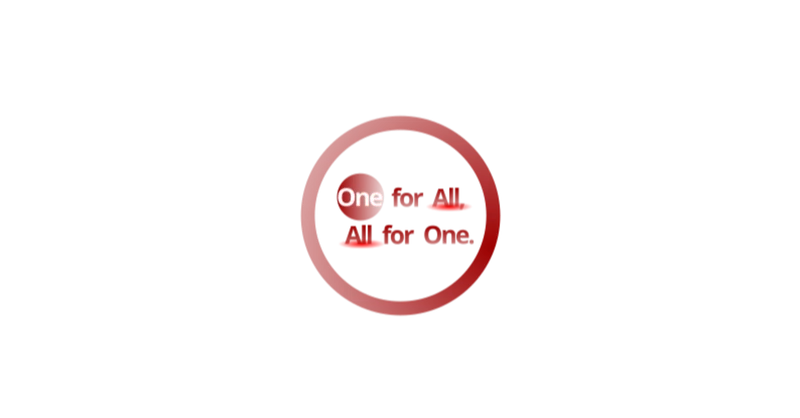 Week3 One For All All For One 苦手な言葉をデザインしてみる 毎週デザイン 虹鱒 Note