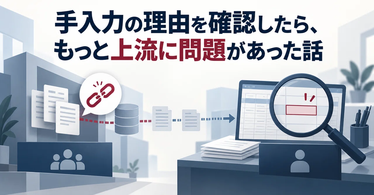 Request For Input A story about how checking the reason for manual input revealed a ...