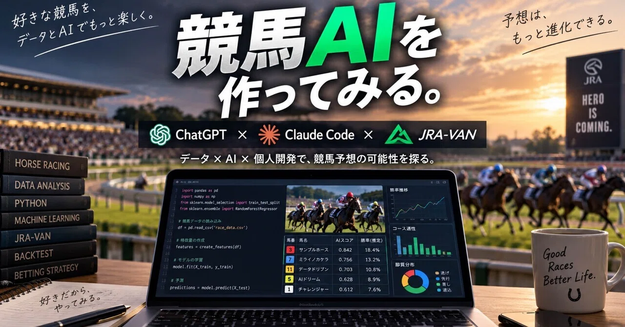 競馬AI開発記 #1】ChatGPTとClaude Codeで、自分専用の競馬AIを作り
