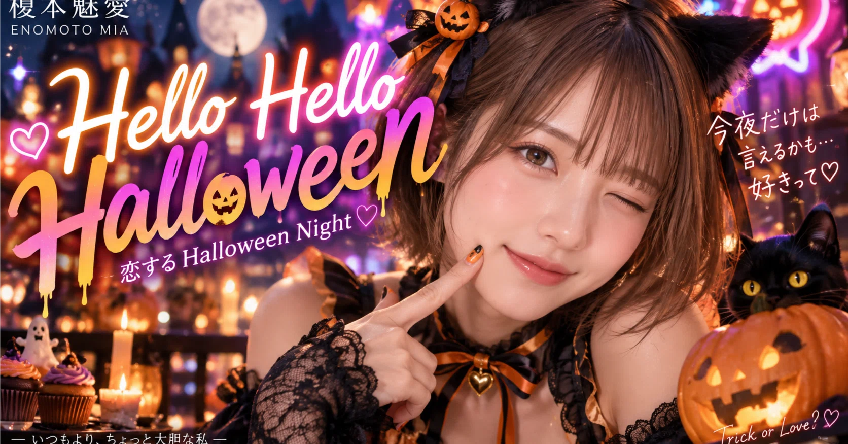 🎃仮装しても、恋心までは隠せない。榎本魅愛「Hello Hello Halloween