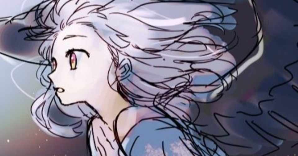 ファンタジーイラストのラフ1 Maru Note