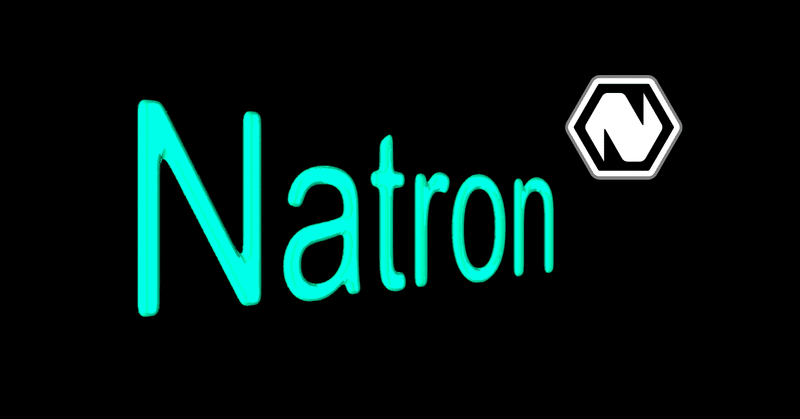 9.　Natronで3Dテキスト