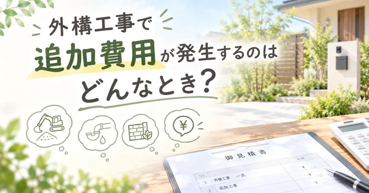 When do additional costs arise in exterior construction?｜49歳、外構の仕事。