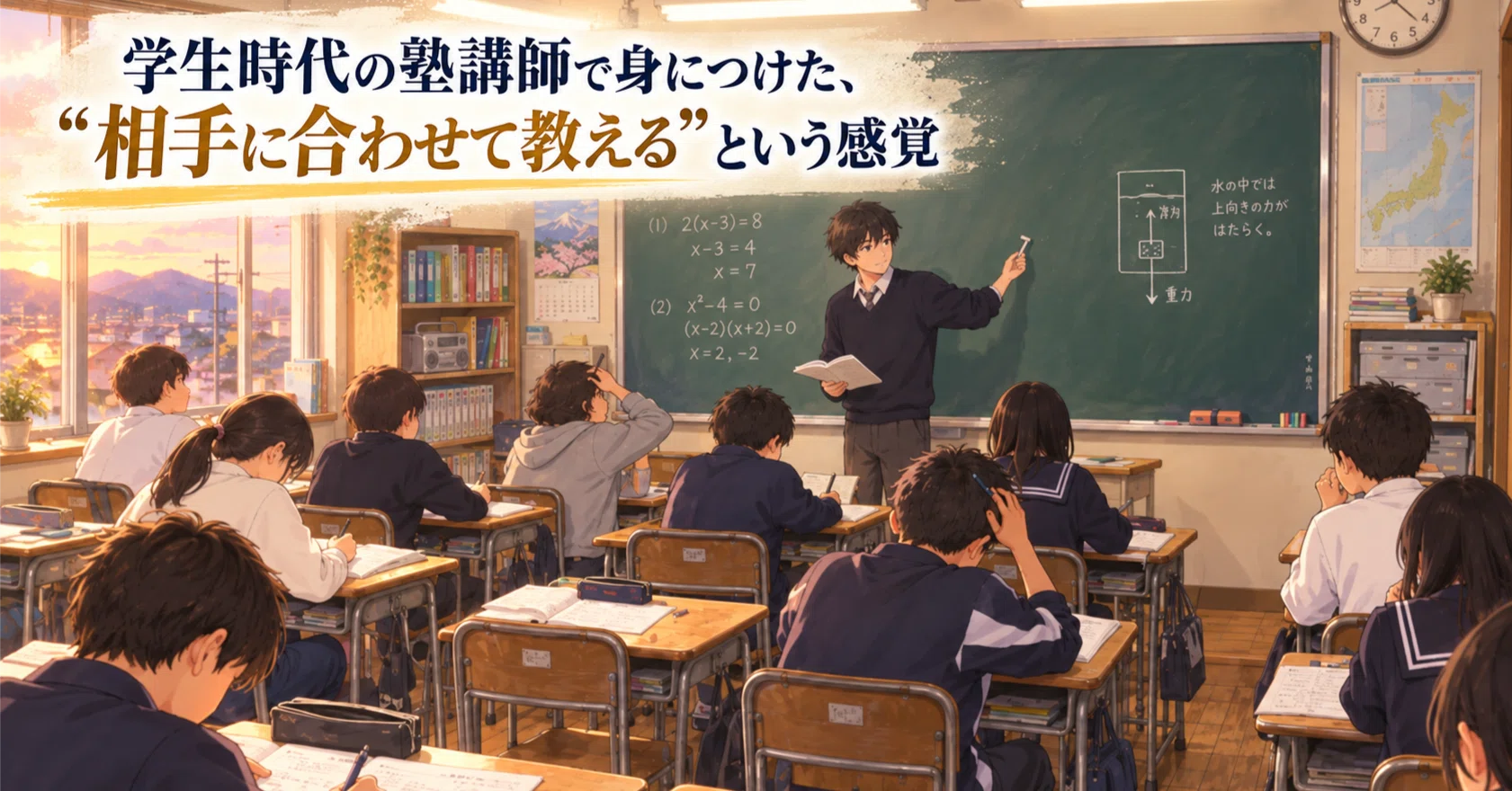 学生時代の塾講師で身につけた、“相手に合わせて教える”という感覚