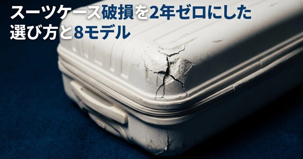 スーツケース破損を2年ゼロにした選び方と8モデル｜ひろと@人生hack