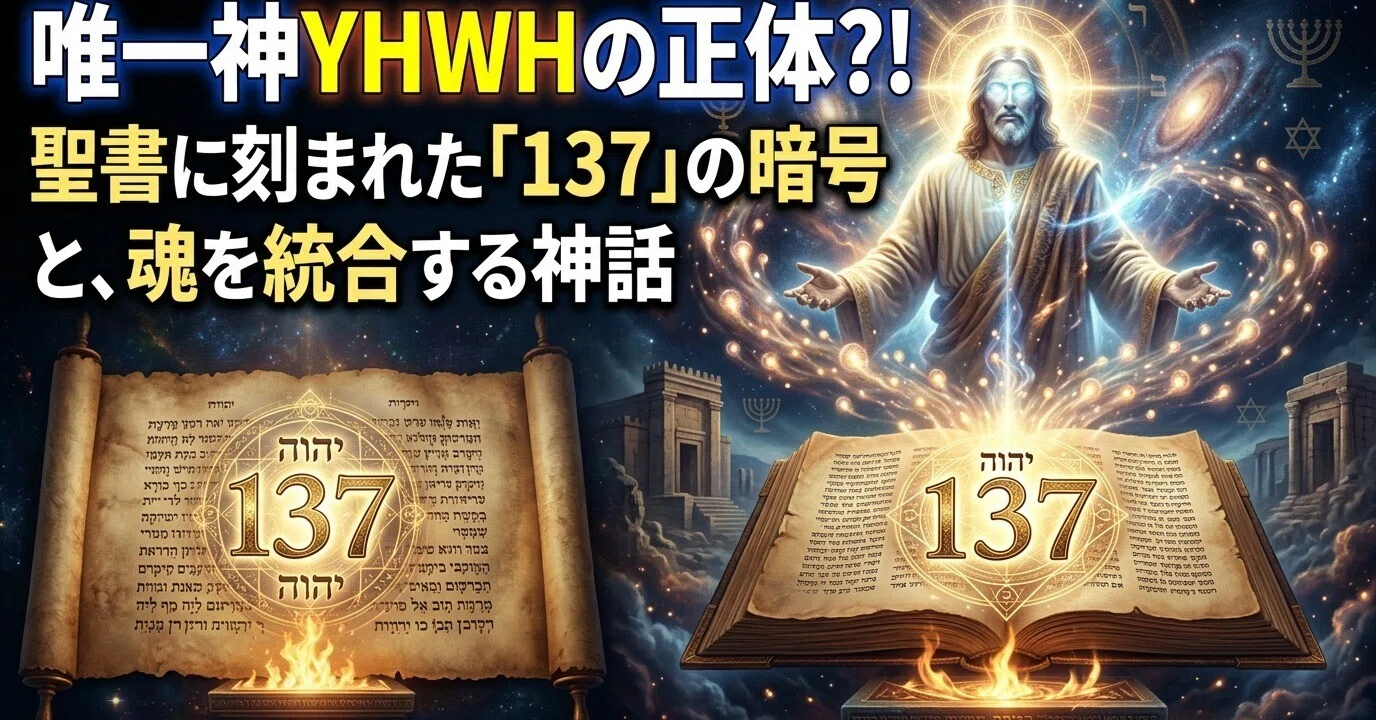 唯一神YHWHの正体⁈聖書に刻まれた「137」の暗号と、魂を統合する神話